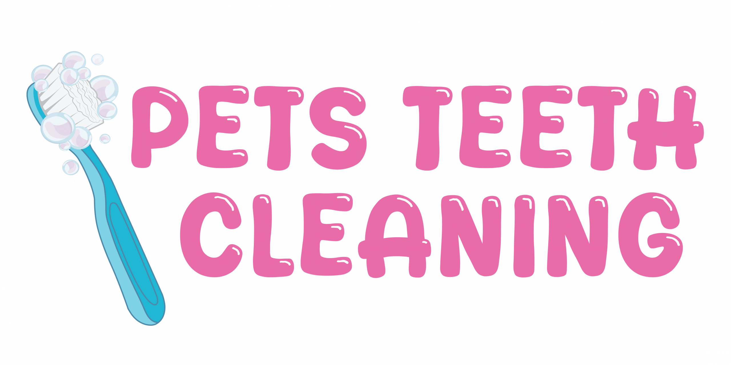Pets Teeth Cleaning Logo